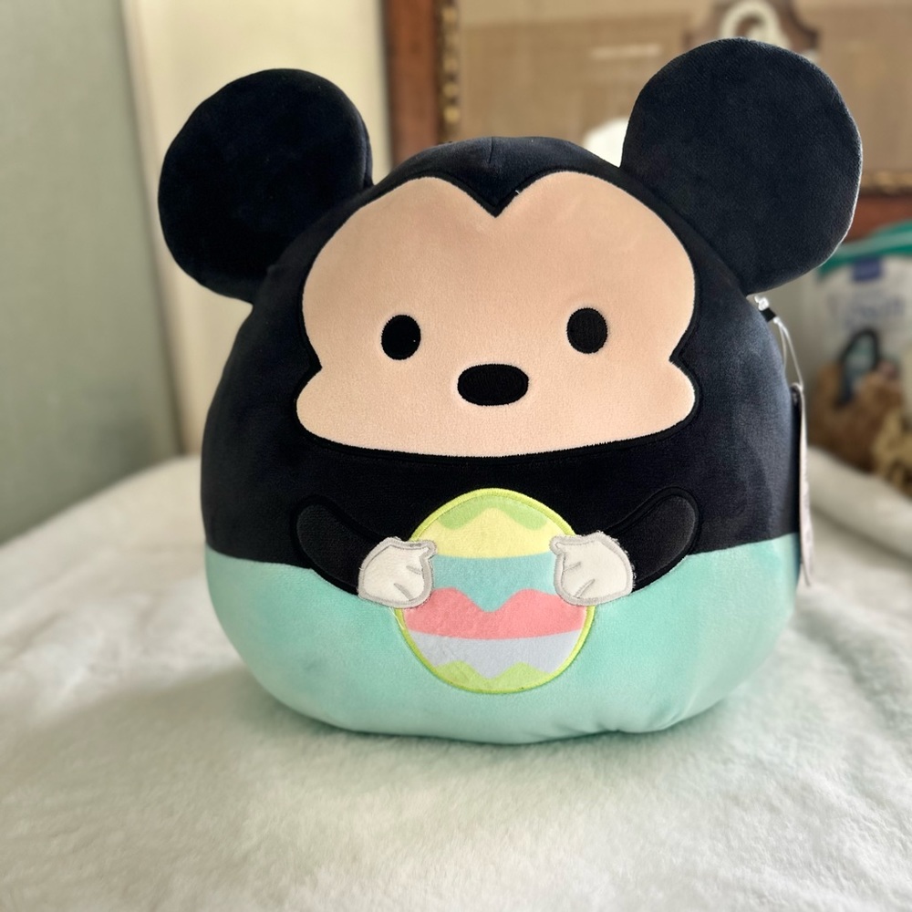 Disney Mickey Mouse with Easter Egg 10" Stuffed Plush NWT